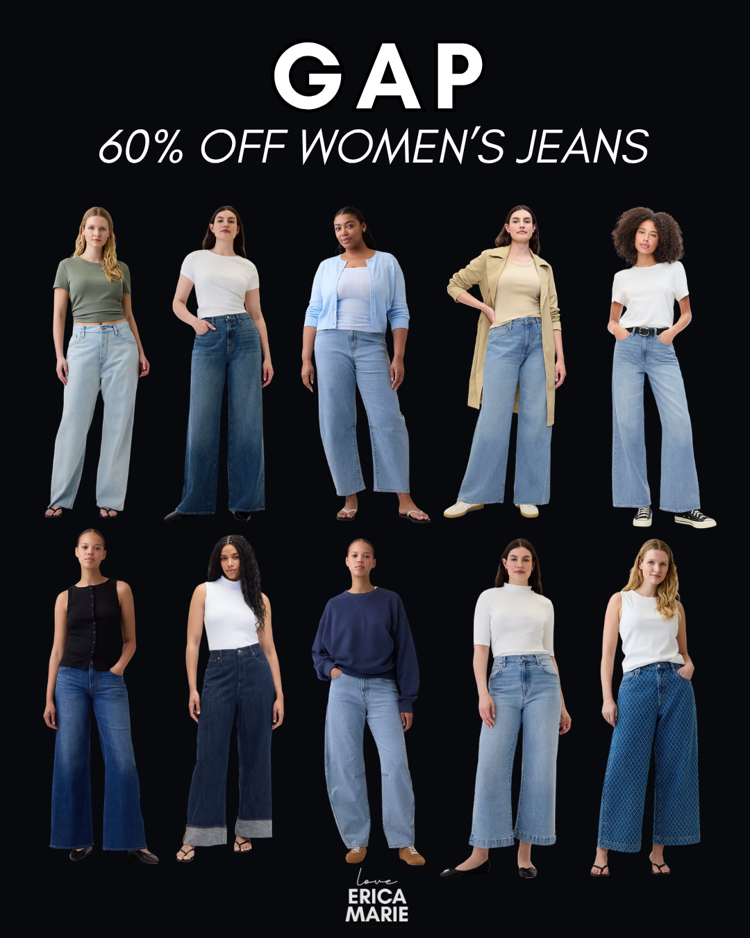 These women's jeans are marked down by 60% right now, lots of great fits and washes to elevate your everyday style. Whether you love classic straight-leg, cozy high-waisted styles, or casual everyday wear, this is a markdown you don't want to miss.

#WomensDenim #JeansSale #DenimStyle #EverydayStyle  #AffordableFashion #WardrobeEssentials #DenimJeans #Women'sPants 

 #LTKSaleAlert