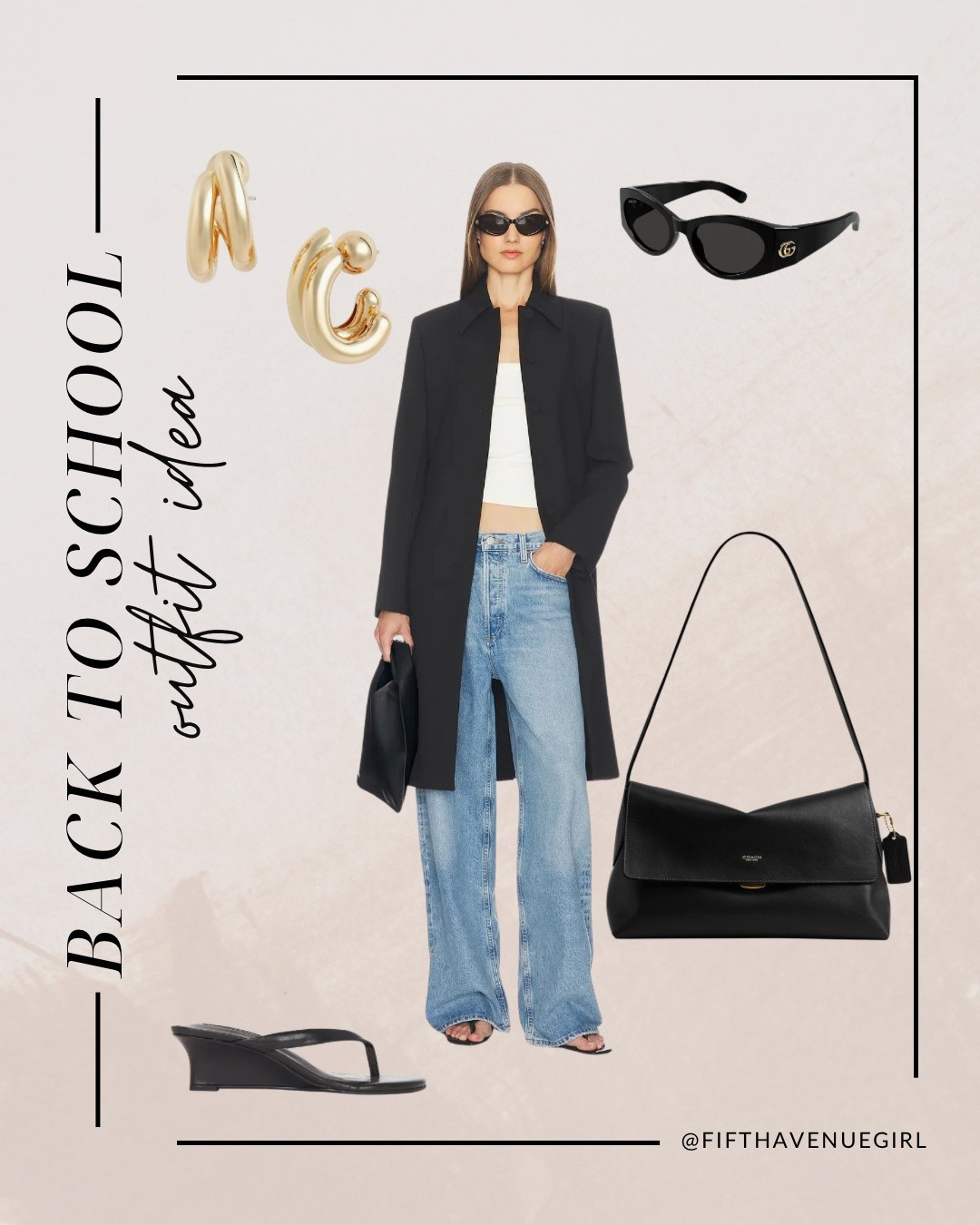 Back-to-school, but make it effortlessly stylish📚✨ A polished outfit that takes you from class to coffee runs without missing a beat. 🤍

#LTKstyletip #LTKautumn #LTKworkwear