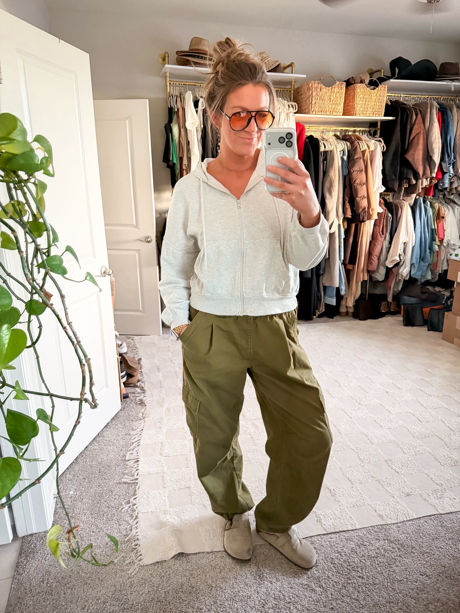 XL hoodie, medium long pants, 11 shoes 

#LTKTall #LTKOver40