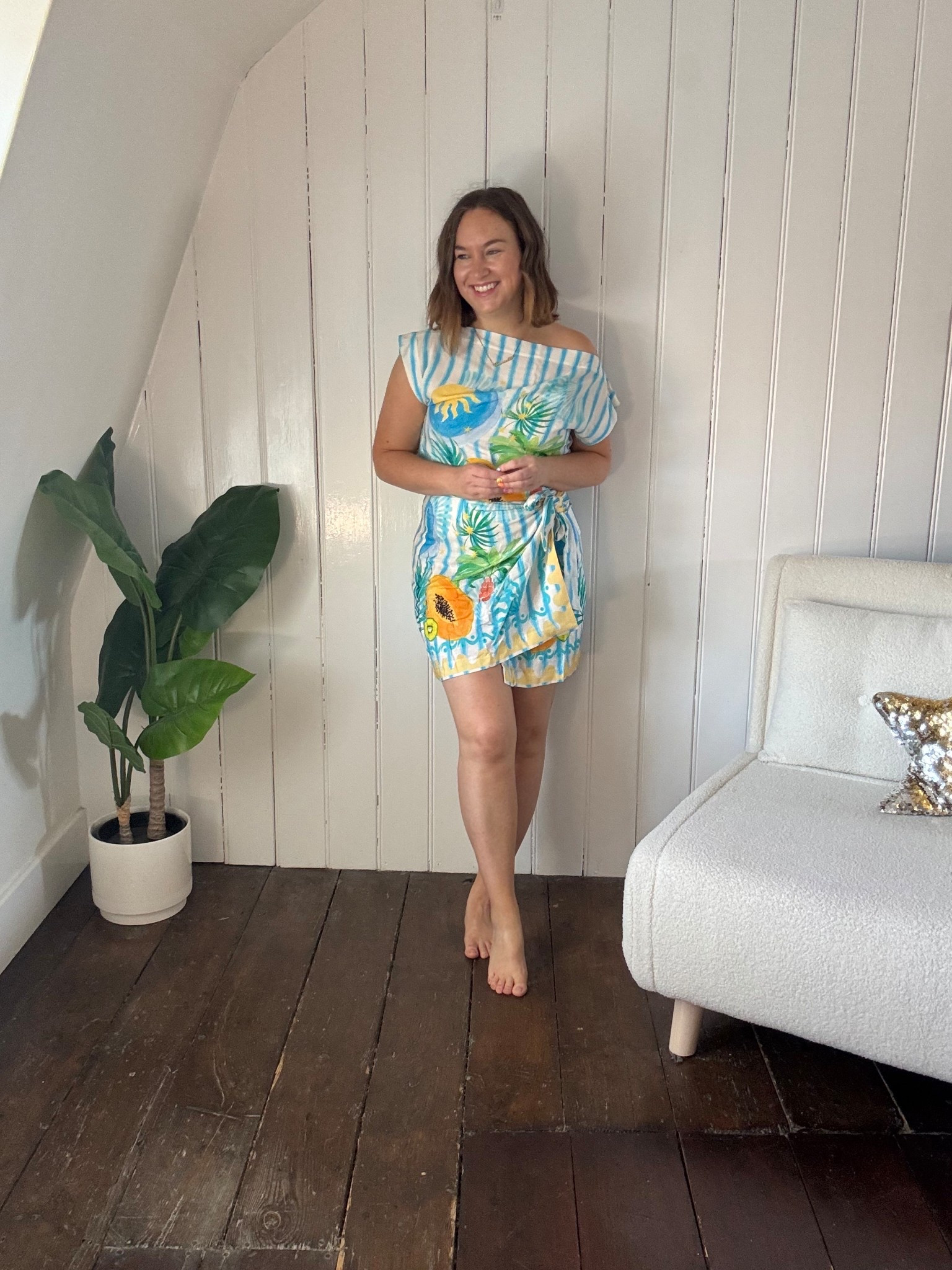 🩵 Turquoise Stripe Boxy Top & skirt
Top in an 8, skirt in a 10. Love the off-shoulder detail, obsessed with the colours.

#LTKstyletip #LTKpetite #LTKsummer