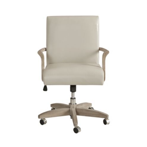Jason Leather Home Office Rolling Desk Chair | Ballard Designs, Inc.