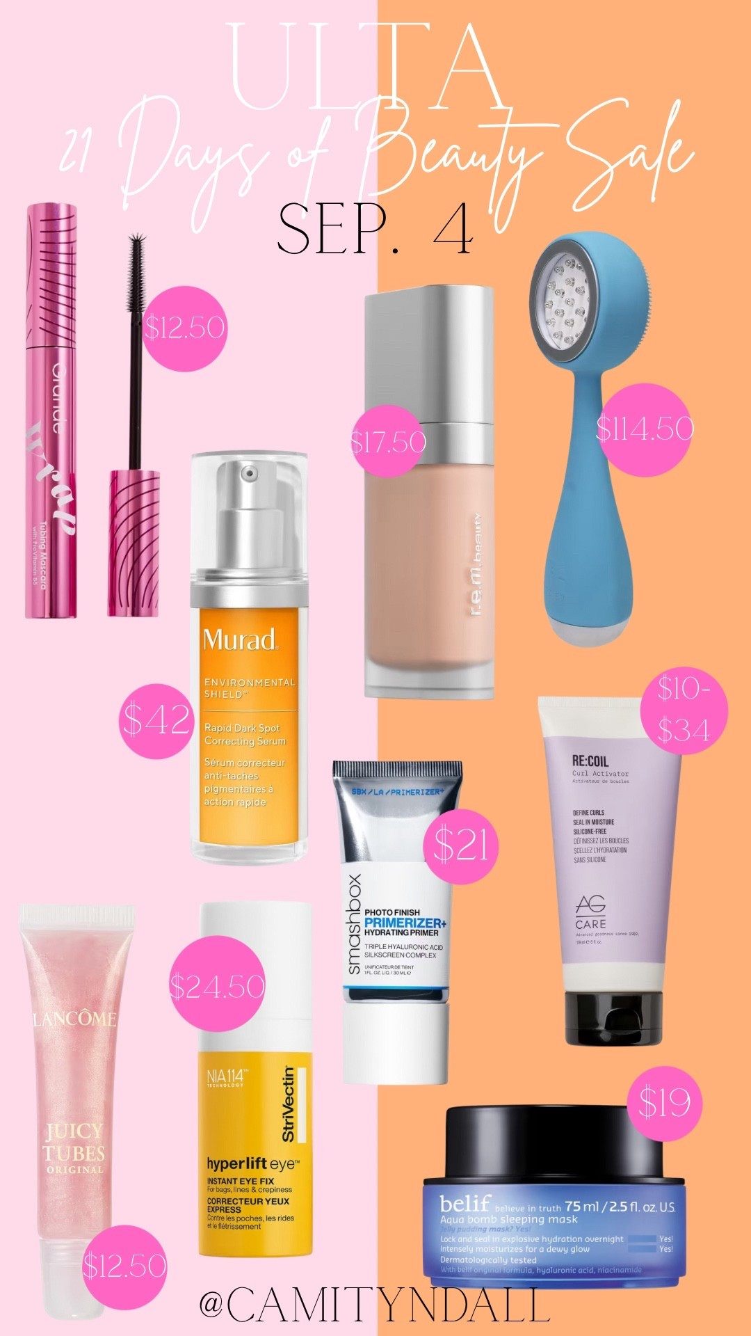 Ulta 21 Days of Beauty Sale! Today’s deals ✨ 50% off! 

#LTKSaleAlert #LTKBeauty #LTKFindsUnder50