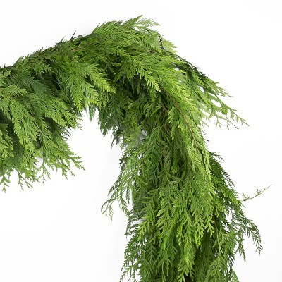 Fresh Cedar Garland, 12' | Williams-Sonoma