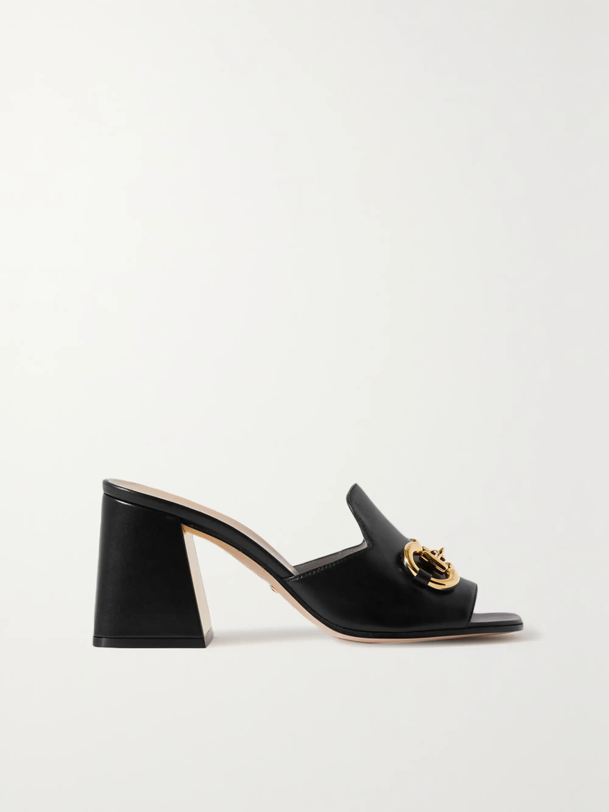 Horsebit-detailed leather mules | NET-A-PORTER (US)