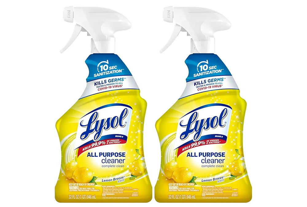 Lysol All Purpose Cleaner Spray, Multi-Purpose Disinfecting Spray, Kitchen & Bathroom Cleaner, Le... | Amazon (US)