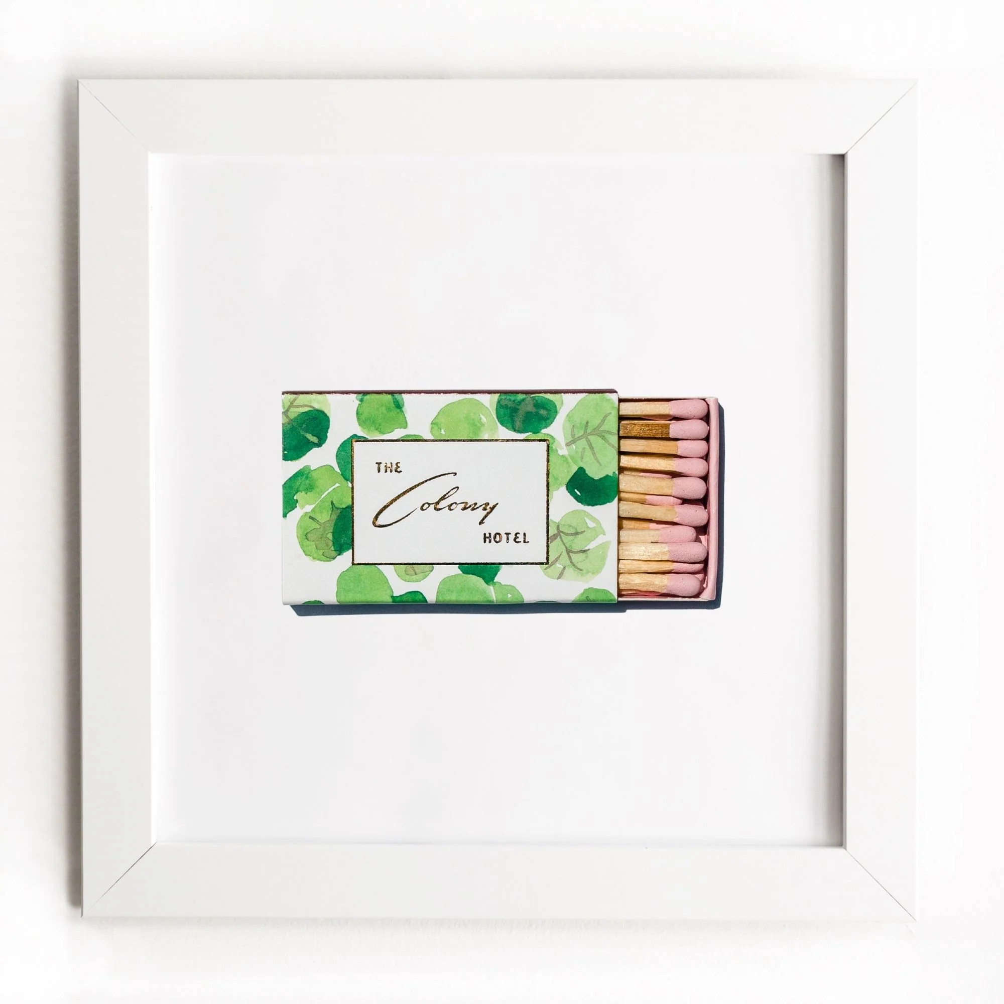 The Colony Hotel - Framed Print Matchbook - Gift - Match South | Match South