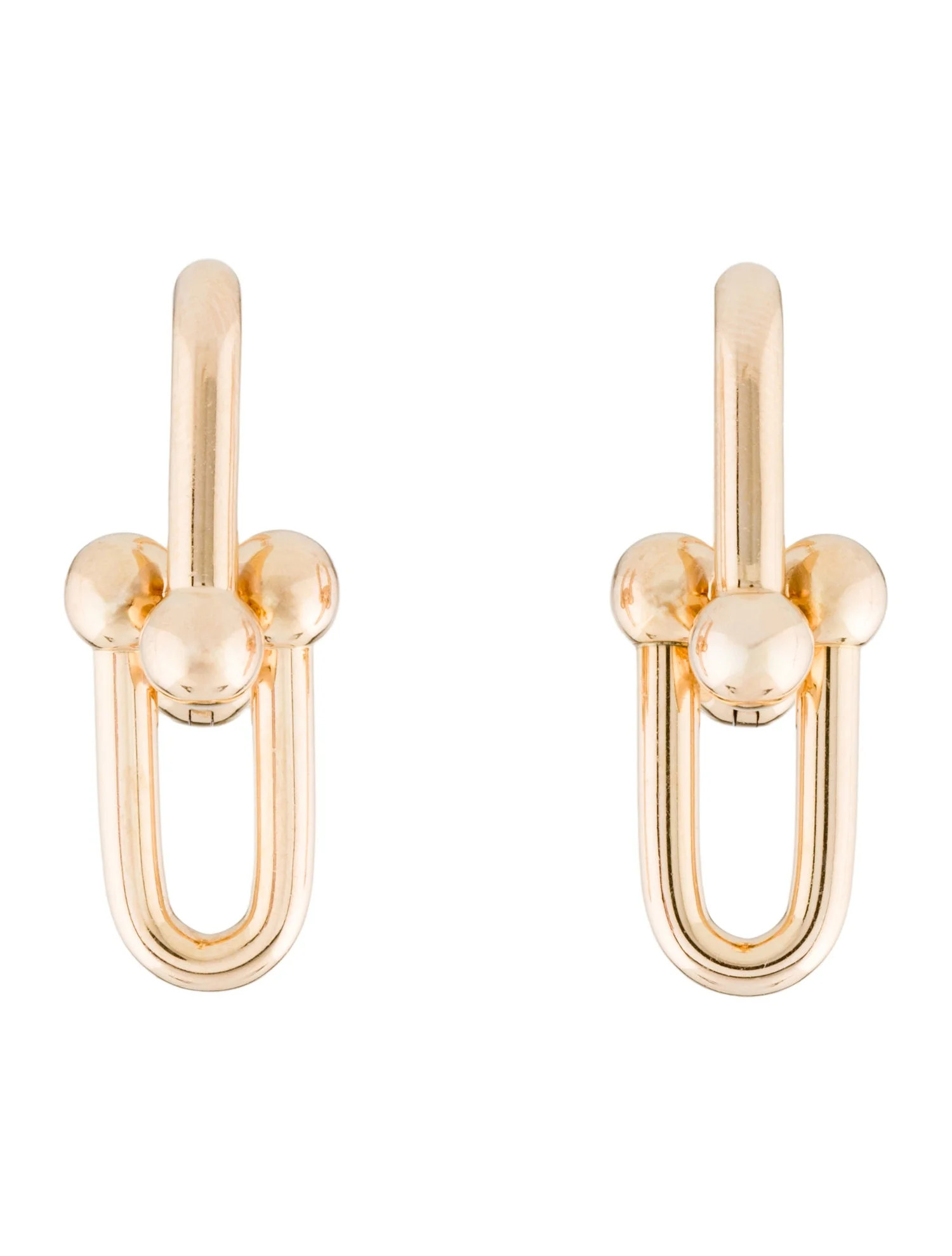 18K Large Link Earrings | The RealReal