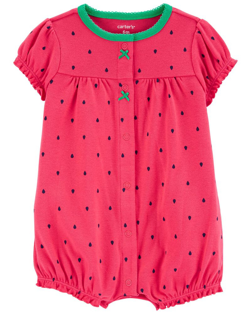 Strawberry Snap-Front Romper | Carter's
