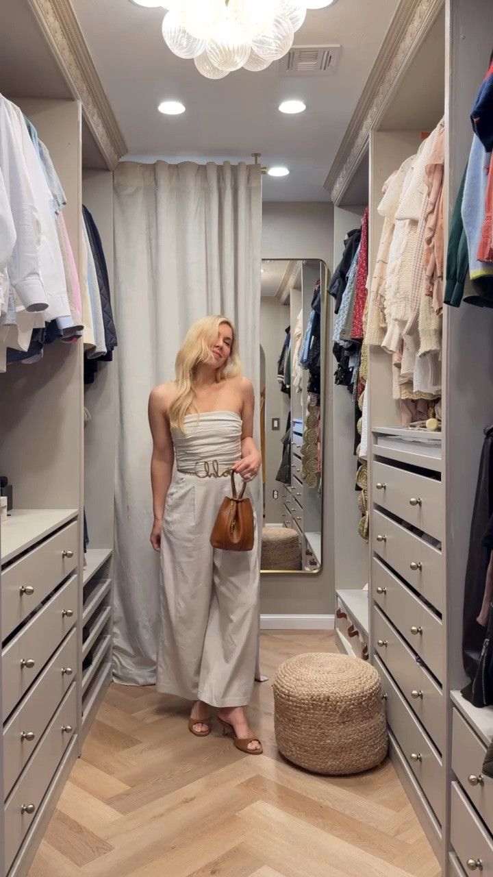 This is the perfect summer jumpsuit. (Stays up too!)
Linked to where to get this Chloe belt and Chloe bag for less 👏🏻

Summer outfit 
Summer
Vacation outfit

#LTKdayinmylife #LTKgrwm #LTKootd