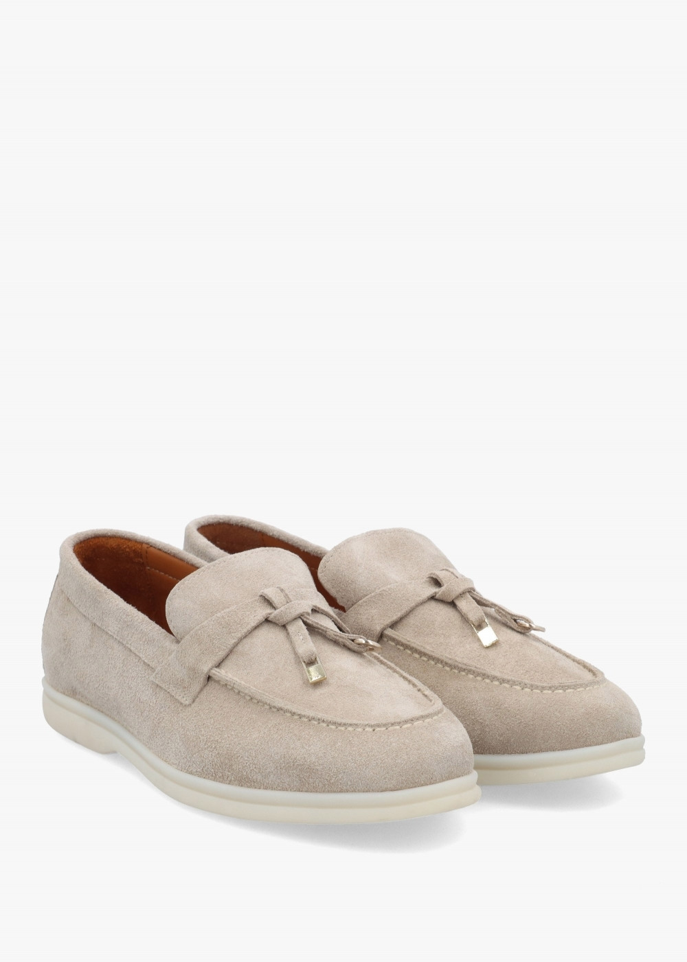 Siani Grey Suede Loafers | Daniel Footwear (UK)