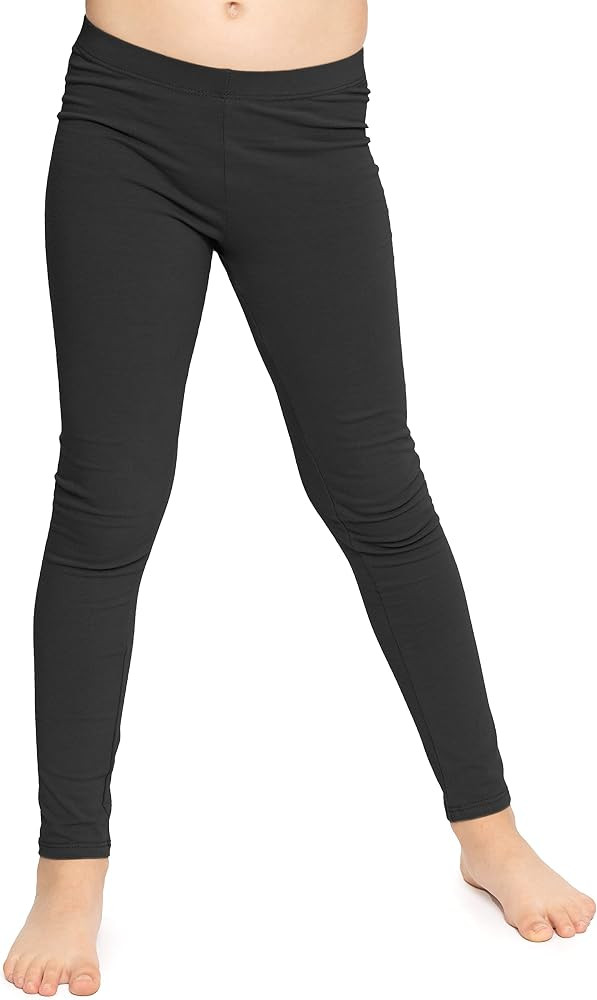 STRETCH IS COMFORT Girl's Cotton Footless Leggings | Stretchy | Size 2-16 | Amazon (US)