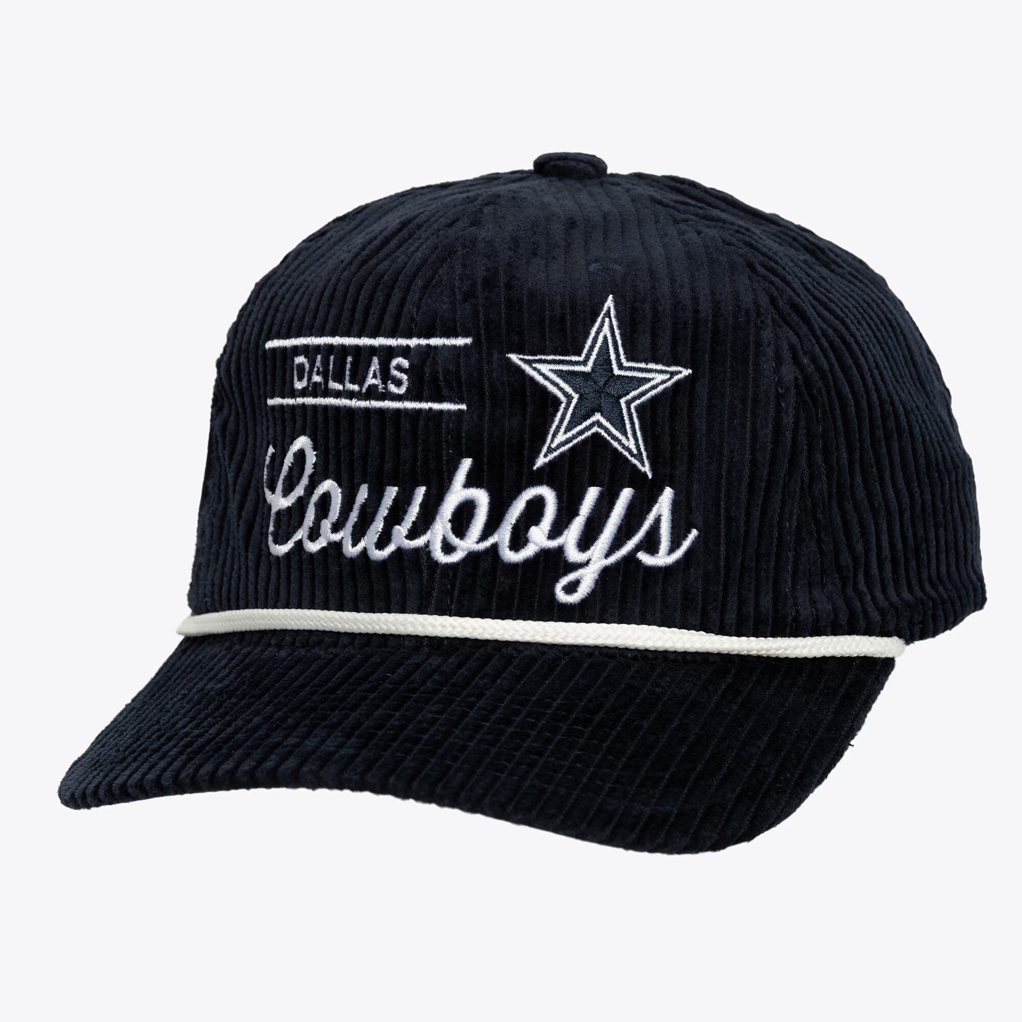 Navy Dallas Cowboys Old School Snapback Hat | Mitchell & Ness