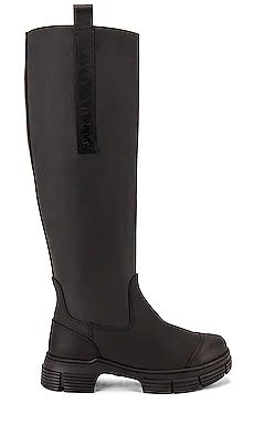 Ganni Country Boot in Black from Revolve.com | Revolve Clothing (Global)