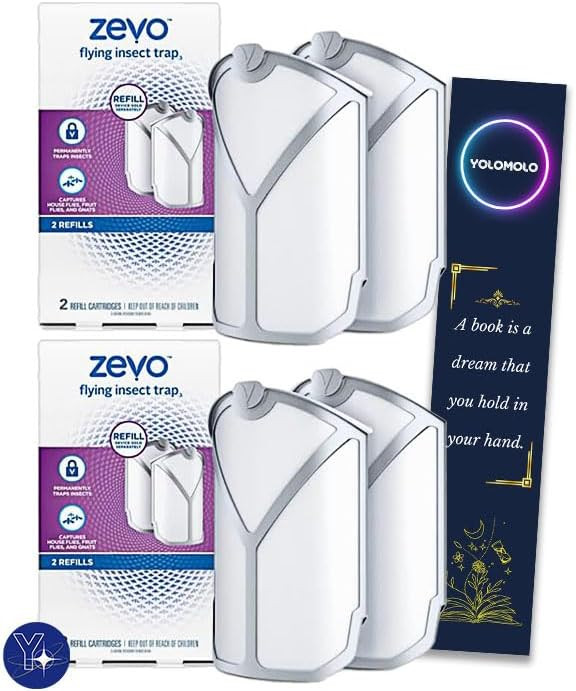 Bundle Zevo Flying Insect Trap Refill Kit NO Device - Model 3 2 -Pack (2) Sold Separately, White ... | Amazon (US)