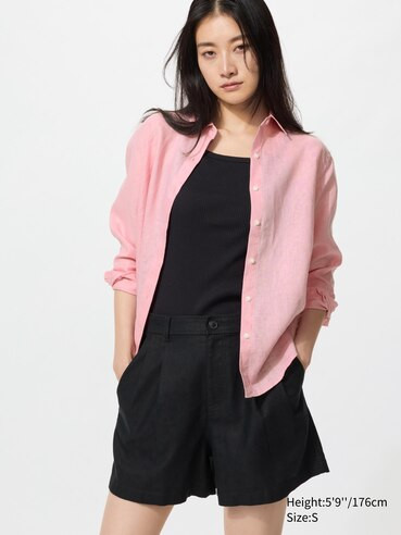 WOMEN'S LINEN COTTON SHORTS | UNIQLO AU | Uniqlo Australia