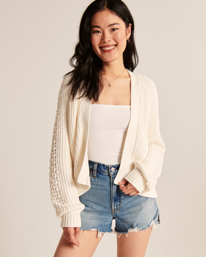 Women's Mid-Length Cardigan | Women's Up to 40% Off Select Styles | Abercrombie.com | Abercrombie & Fitch (US)