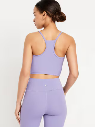 Light Support StudioSmooth Longline Sports Bra | Old Navy (US)