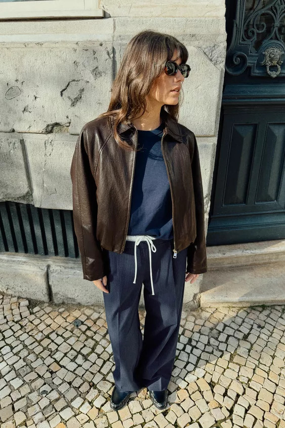 DOUBLE WAISTBAND WIDE-LEG PANTS | Zara US