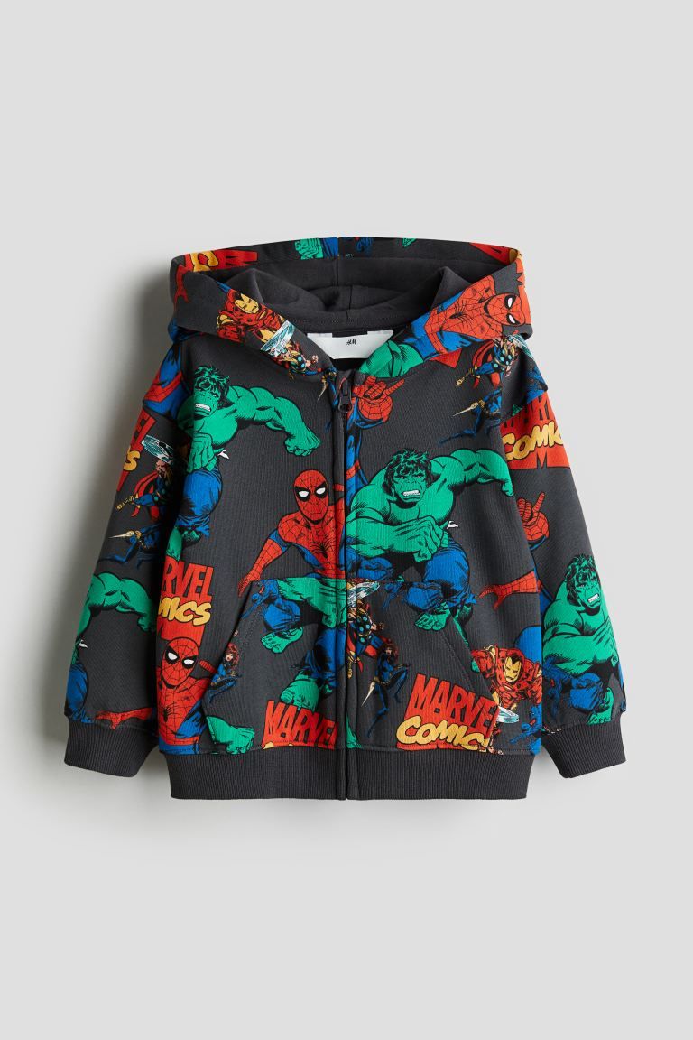 Printed Hooded Jacket | H&M (US + CA)