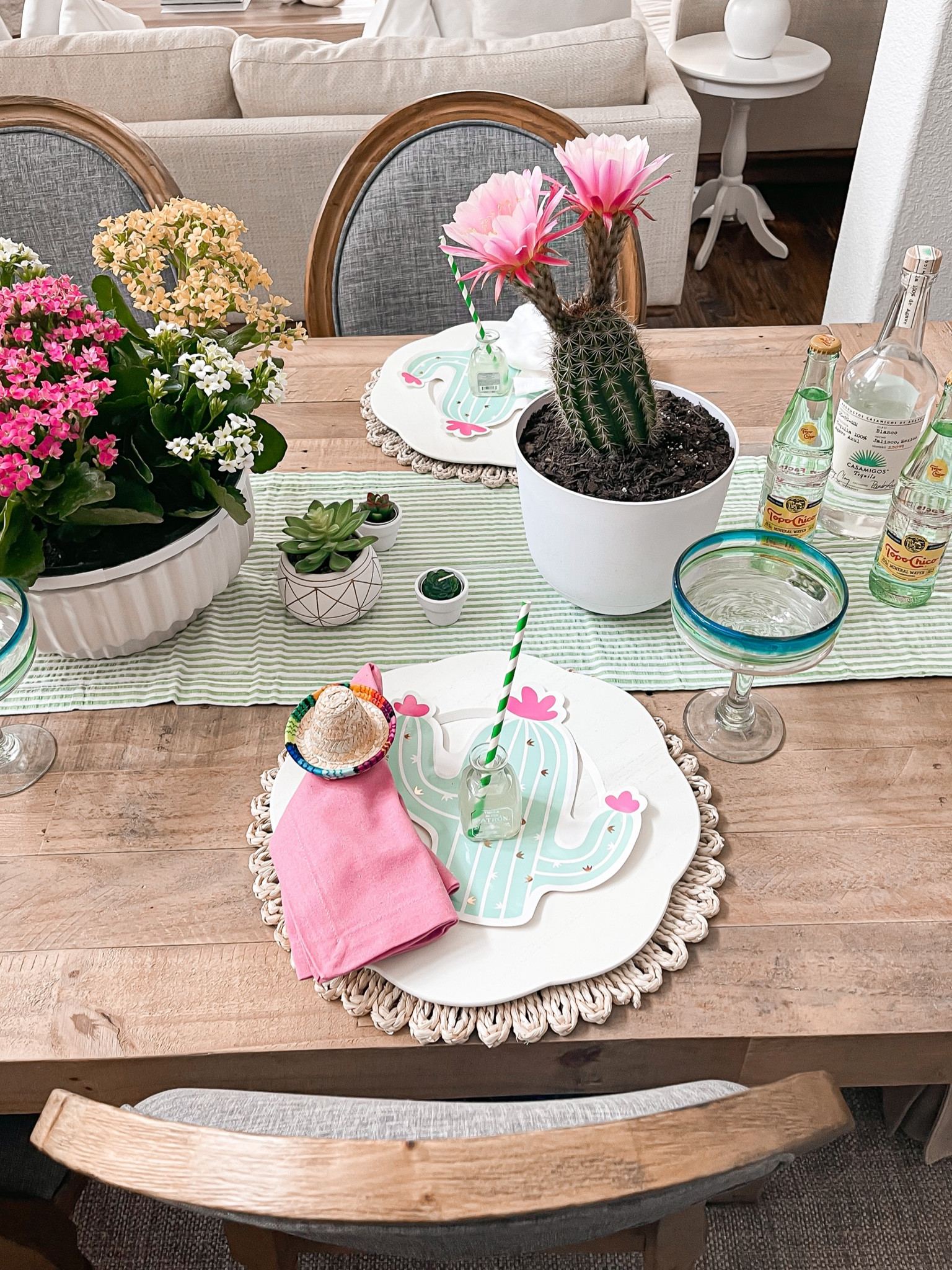 Since cinco de Mayo is right around the corner I wanted to share my tablescape I created for inspo! 
Cinco de Mayo tablescape 
Cactus themed table 
Cinco de Mayo party 

#LTKhome #LTKsalealert #LTKFind