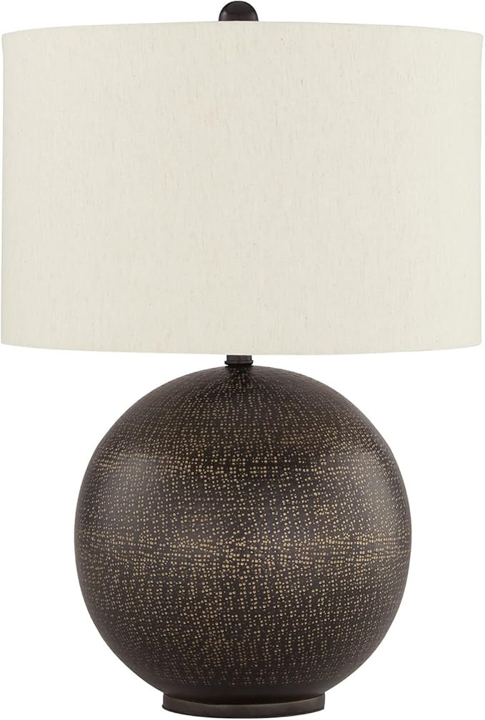 Signature Design by Ashley Hambell Industrial Metal Table Lamp with 3-Way Switch, Black & Metalli... | Amazon (US)