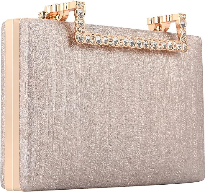 Gold Clutch Purse For Women Evening,Gold Evening Bag For Wedding Party Bridal Prom Shoulder Gold ... | Amazon (US)