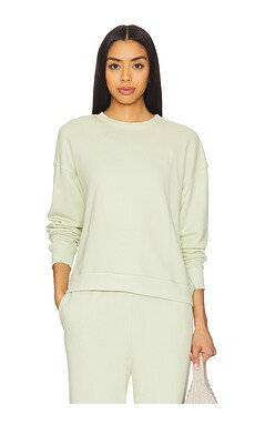 eberjey French Terry Sweatshirt in Matcha from Revolve.com | Revolve Clothing (Global)