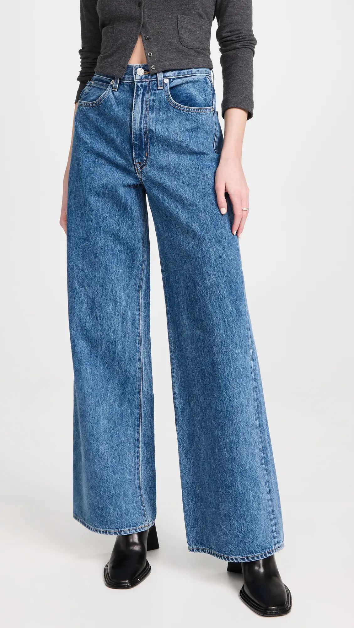SLVRLAKE Eva Wide Leg Jeans | Shopbop | Shopbop