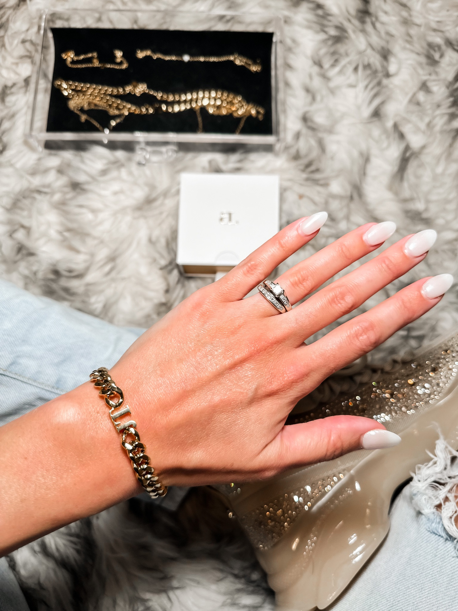 Obsessed with this initial curb chain bracelet. It is so cute easy to stack and layer, or where alone comes in silver rose, gold or gold, and comes with or without the initials also comes in a bundle with the matching chain initial choker. Use my code “AllinAL20” for discount

#LTKstyletip #LTKsalealert #LTKunder100