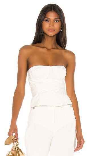The Justine Top in White | Revolve Clothing (Global)
