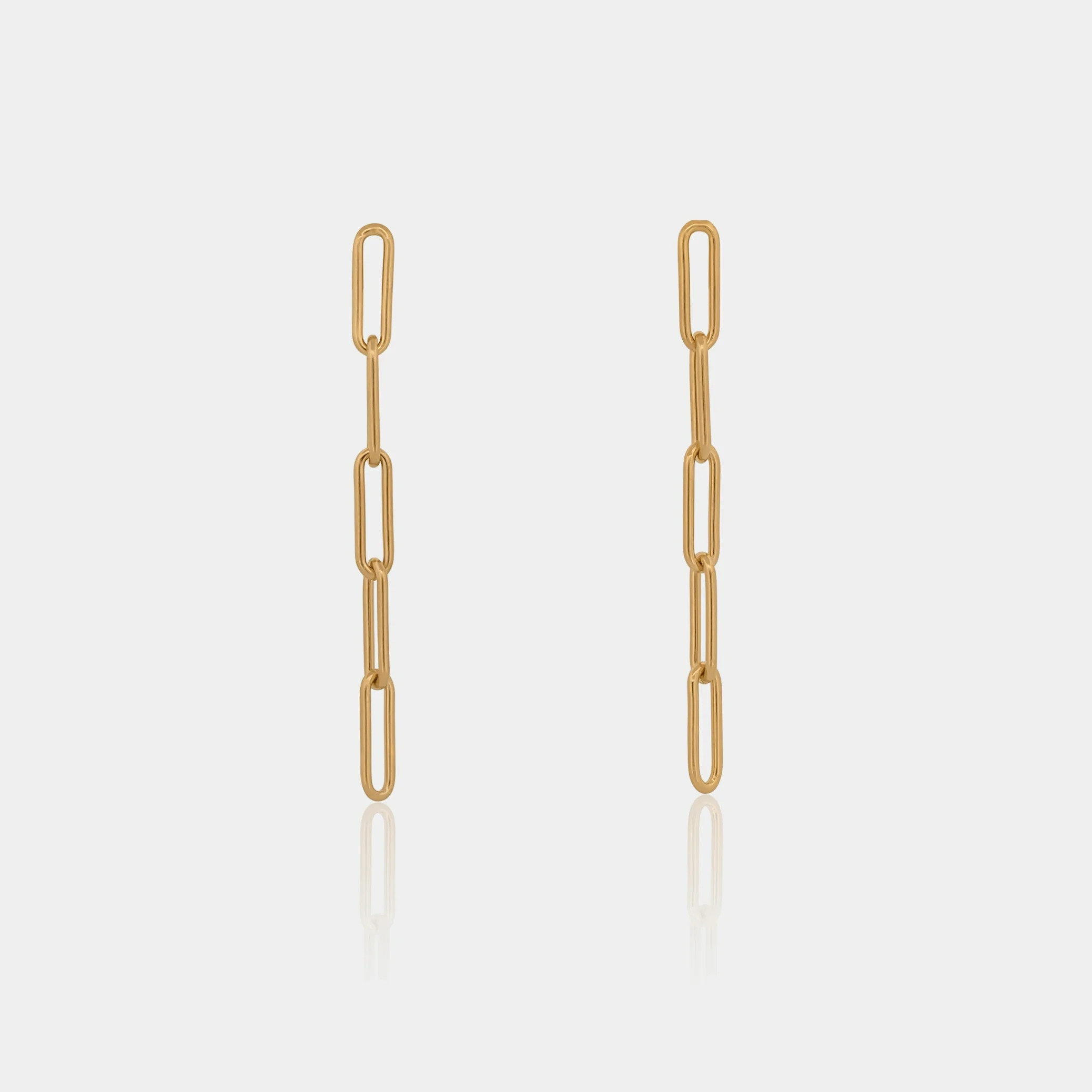 Paperclip Drop Earrings | LINK'D THE LABEL