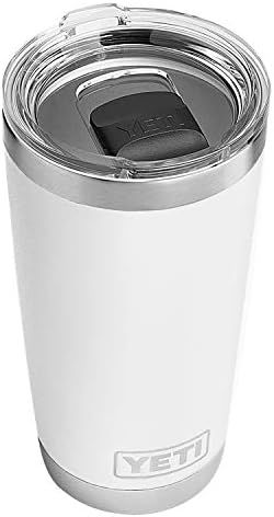 YETI Rambler 20 oz Tumbler, Stainless Steel, Vacuum Insulated with MagSlider Lid, White | Amazon (US)