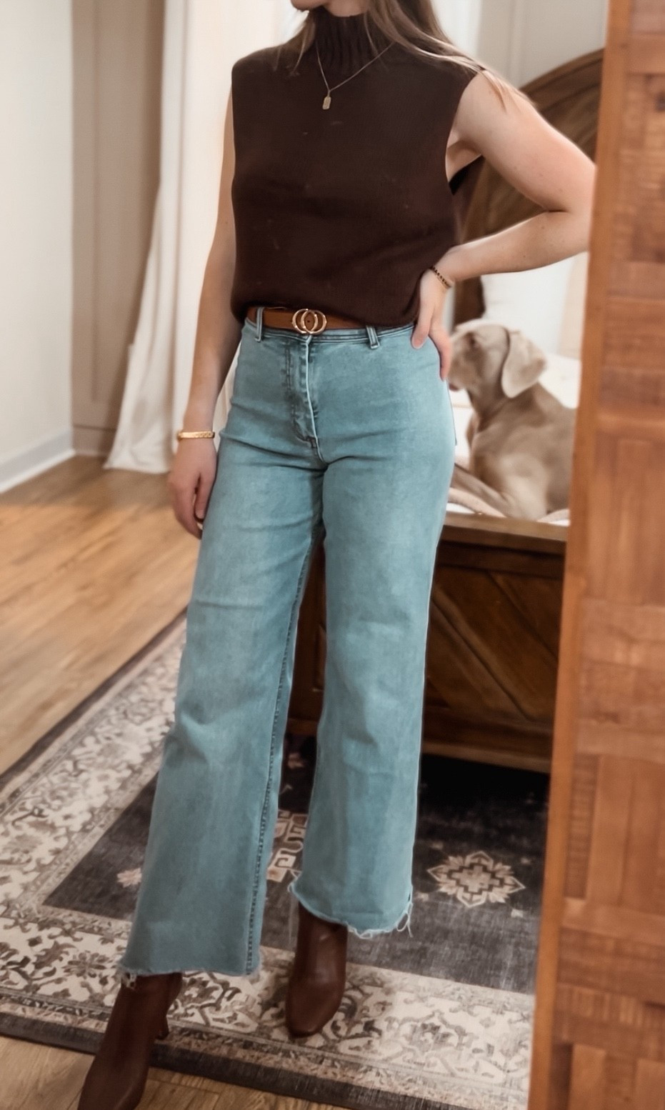 | sweater tank outfit | wide leg jeans | fall kitten heel boots |

#LTKSeasonal #LTKStyleTip #LTKWorkwear