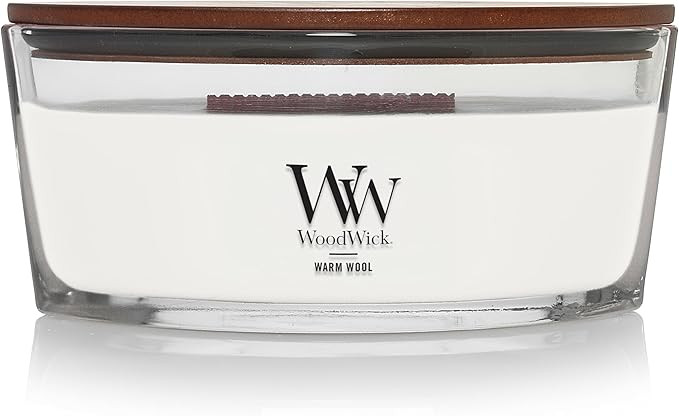 WoodWick Warm Wool Holiday Candle Gifts for Women and Men, 16 oz Ellipse Candle with Crackling Wi... | Amazon (US)