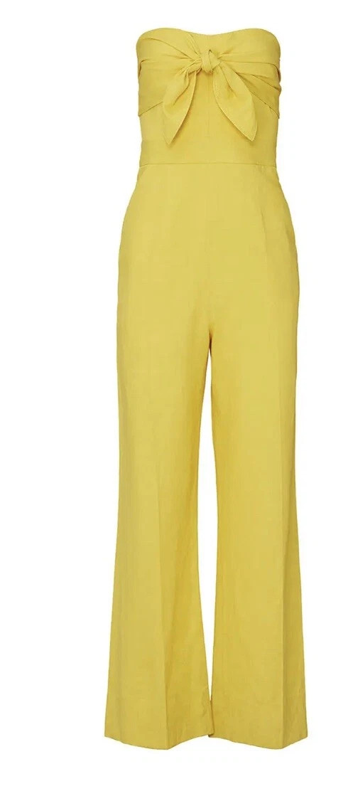 Derek Lam 10 Crosby Alene Tie Front Jumpsuit Size 4 | eBay US
