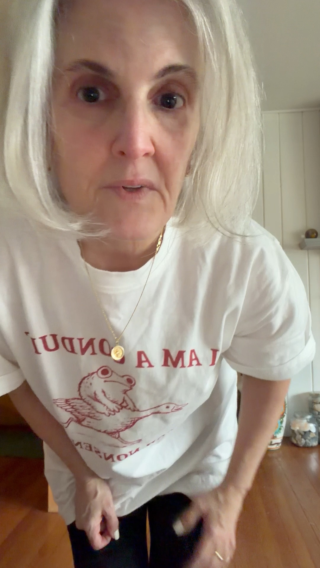 Conduit for nonsense ! Yea I am . Good layering tee 

#LTKPetite #LTKOver40 #LTKMidsize