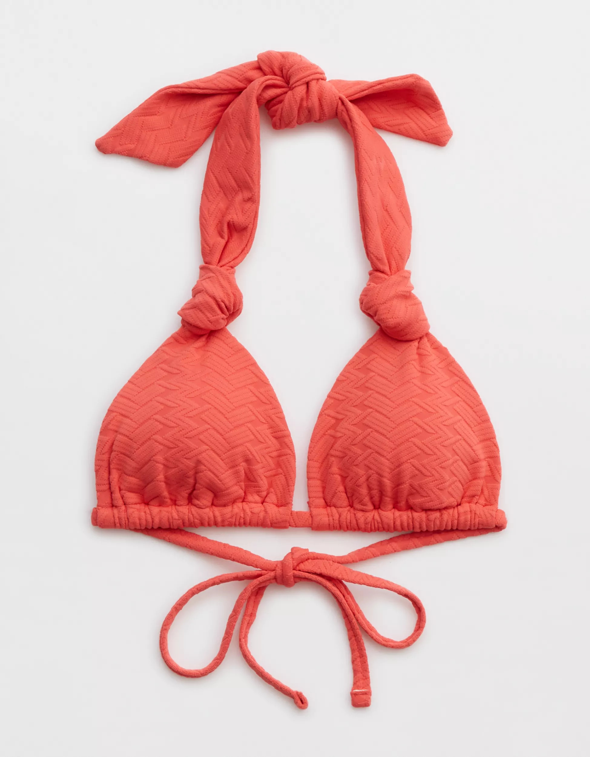 Aerie Jacquard Knot Triangle Bikini Top | Aerie