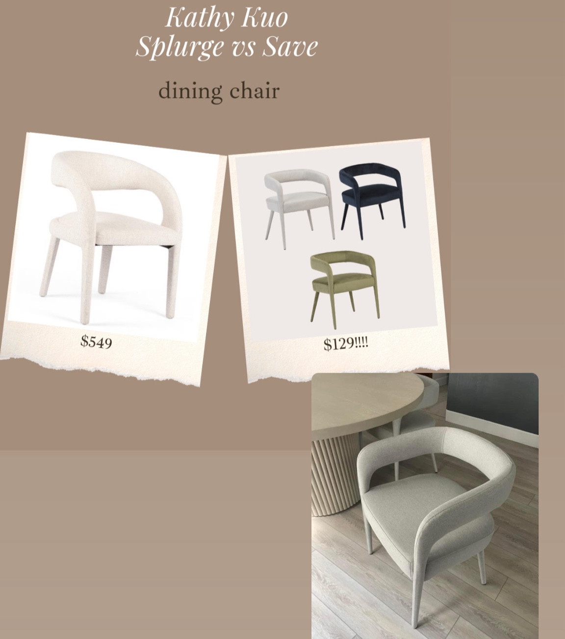 Back in stock!! This shape of dining chairs is a really popular style (similar shapes are sold on Anthropologie, Lulu & Georgia, CB2)!!!! Such a great price & they now are available in navy blue & olive green 

Here they are IRL from a group member’s beautiful home!

#LTKStyleTip #LTKHome #LTKSaleAlert