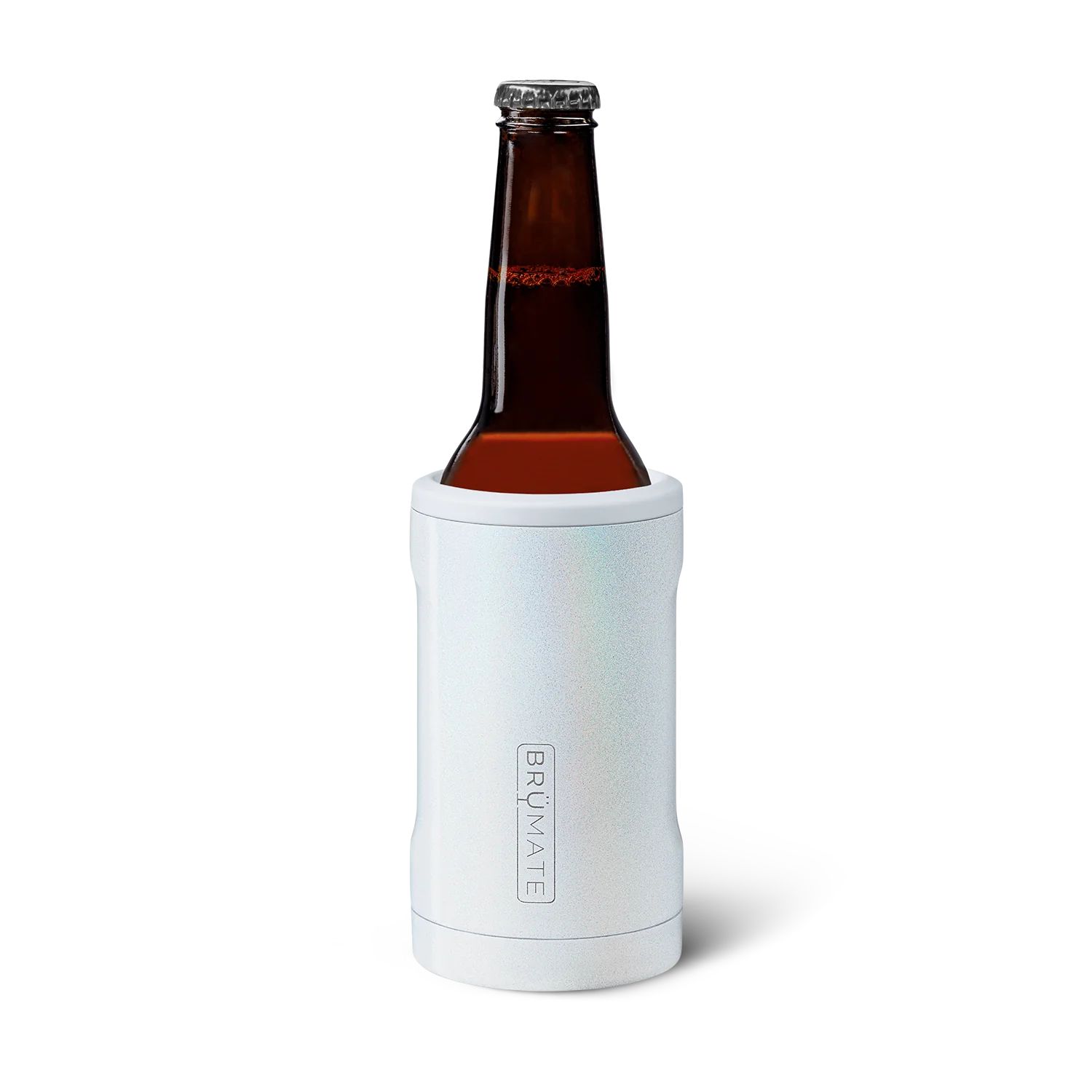 Hopsulator BOTT'L | Glitter White (12oz bottles) | BruMate