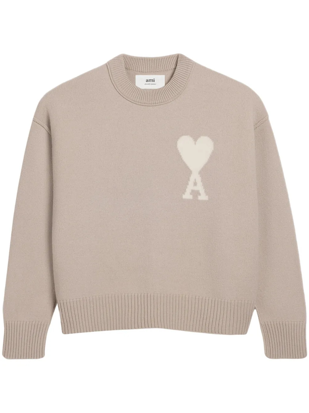 AMI Paris Ami De Coeur Wool Jumper - Farfetch | Farfetch Global