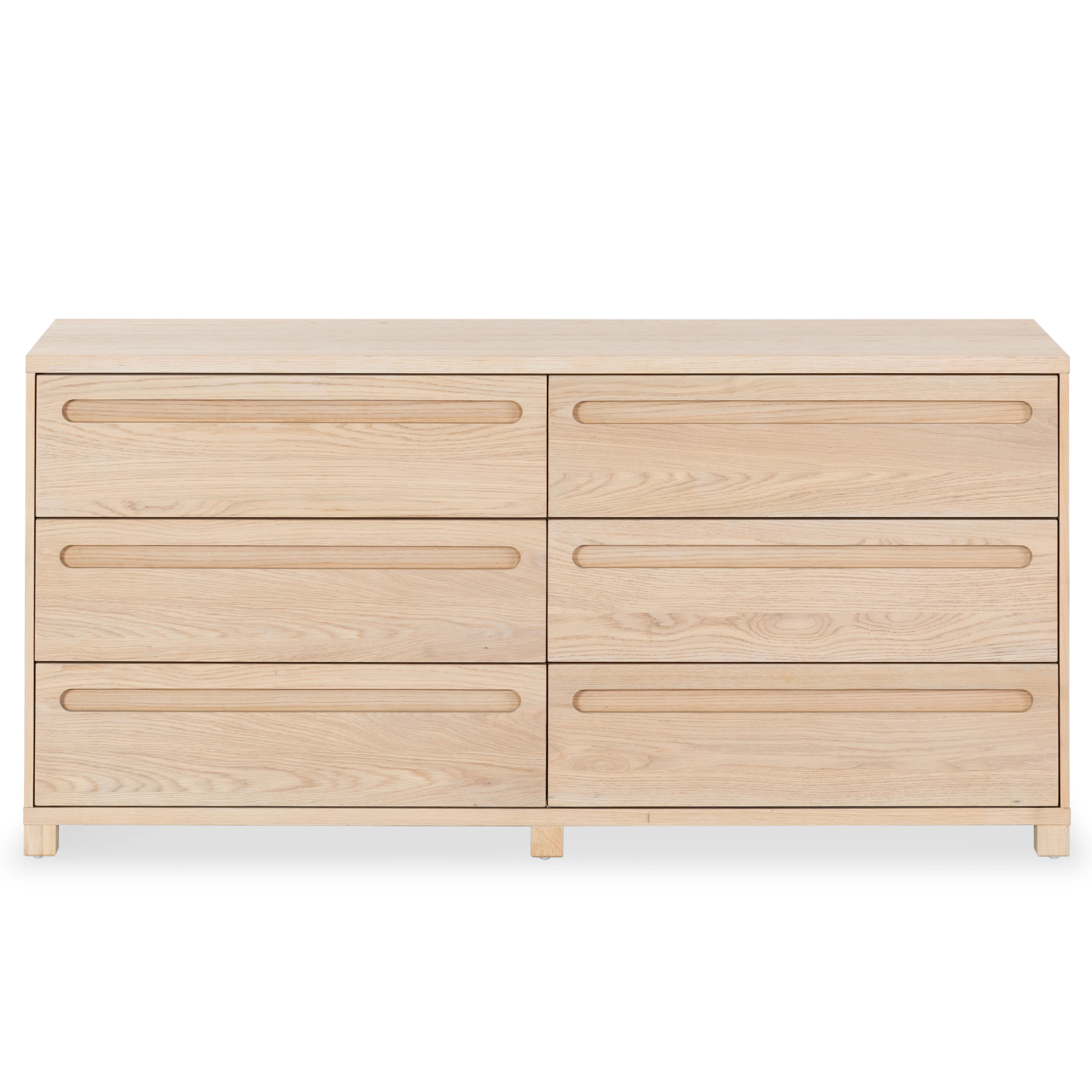 Lesheka 6 Drawer Wood Dresser | AllModern