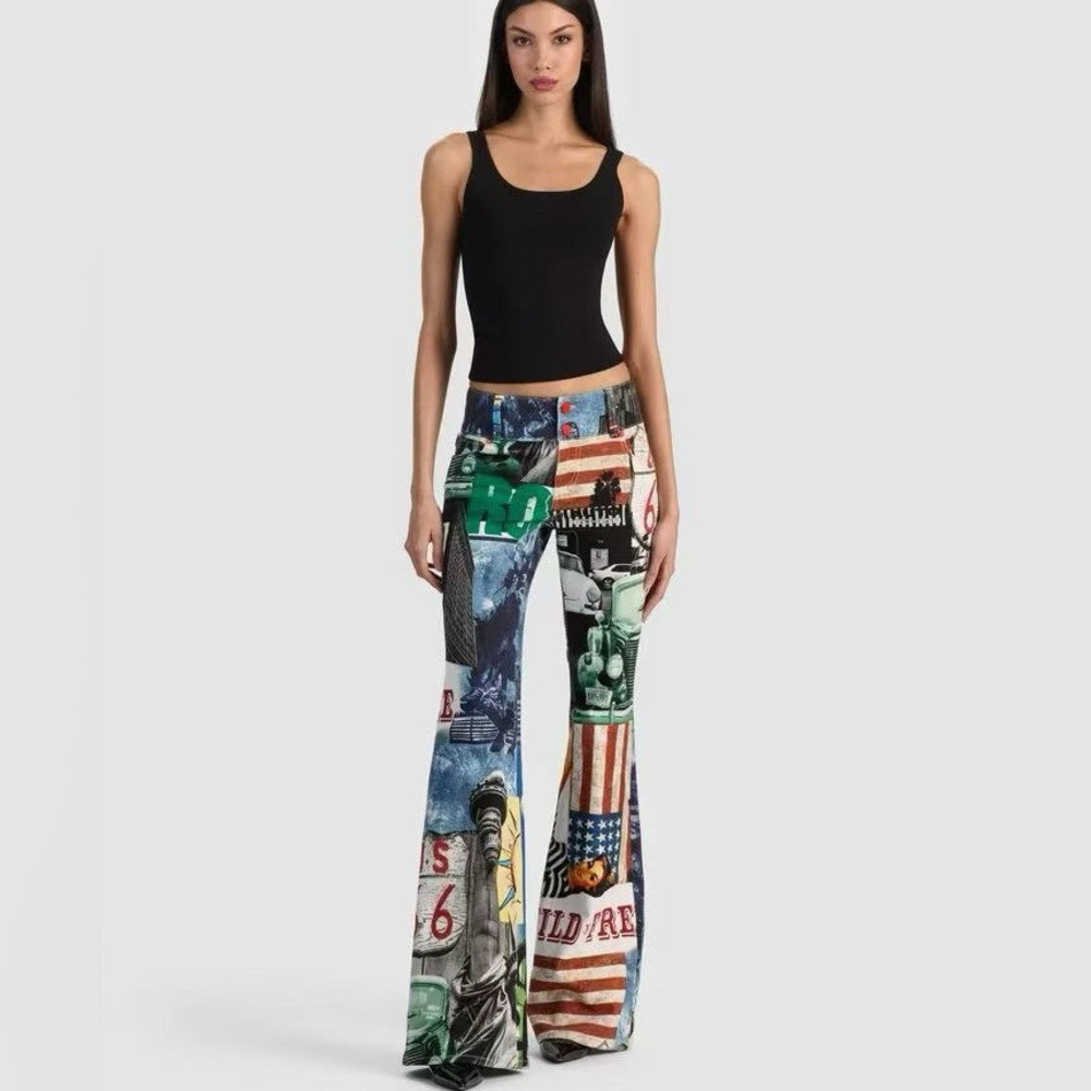 Alice + Olivia KAI LOW RISE PRINTED JEAN | Poshmark