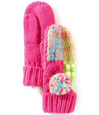 Anna & Ava Colorblock Knit Mittens | Dillard's | Dillard's