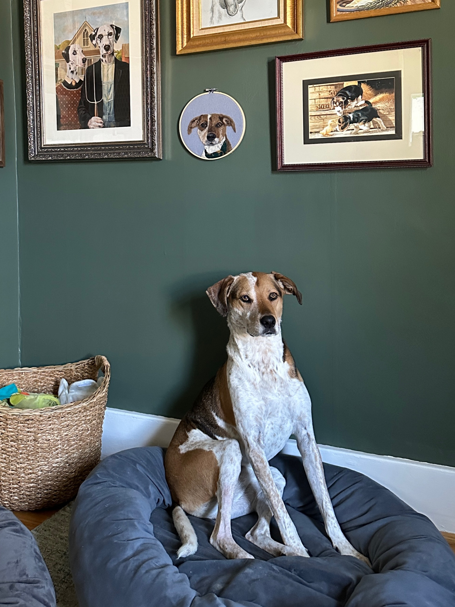 Custom dog portrait from a small business