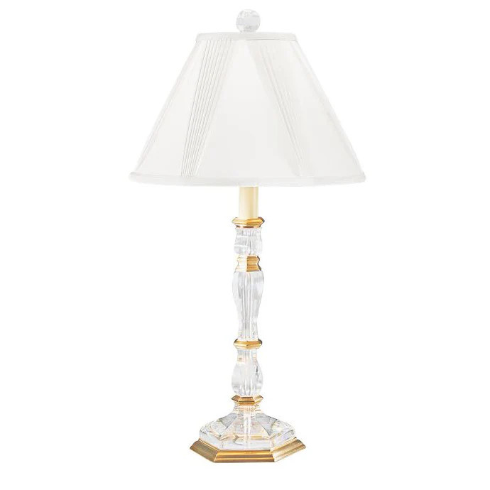Crystal & Brass Table Lamp | The Enchanted Home
