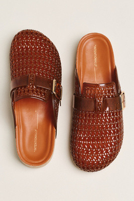 Intentionally Blank Buckle Mules | Anthropologie (US)