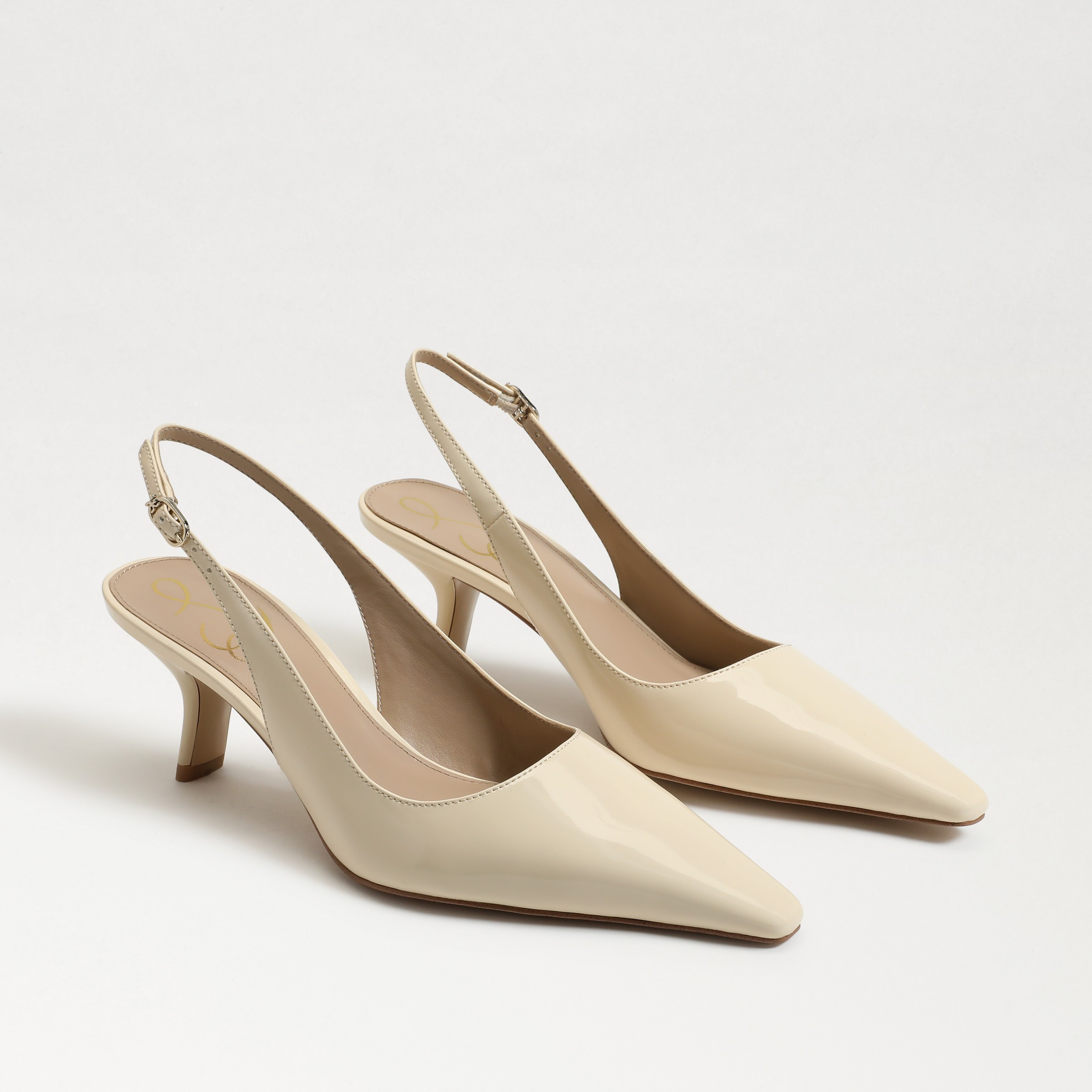 Sam Edelman Bianka Slingback Pump Modern Ivory Patent | Sam Edelman