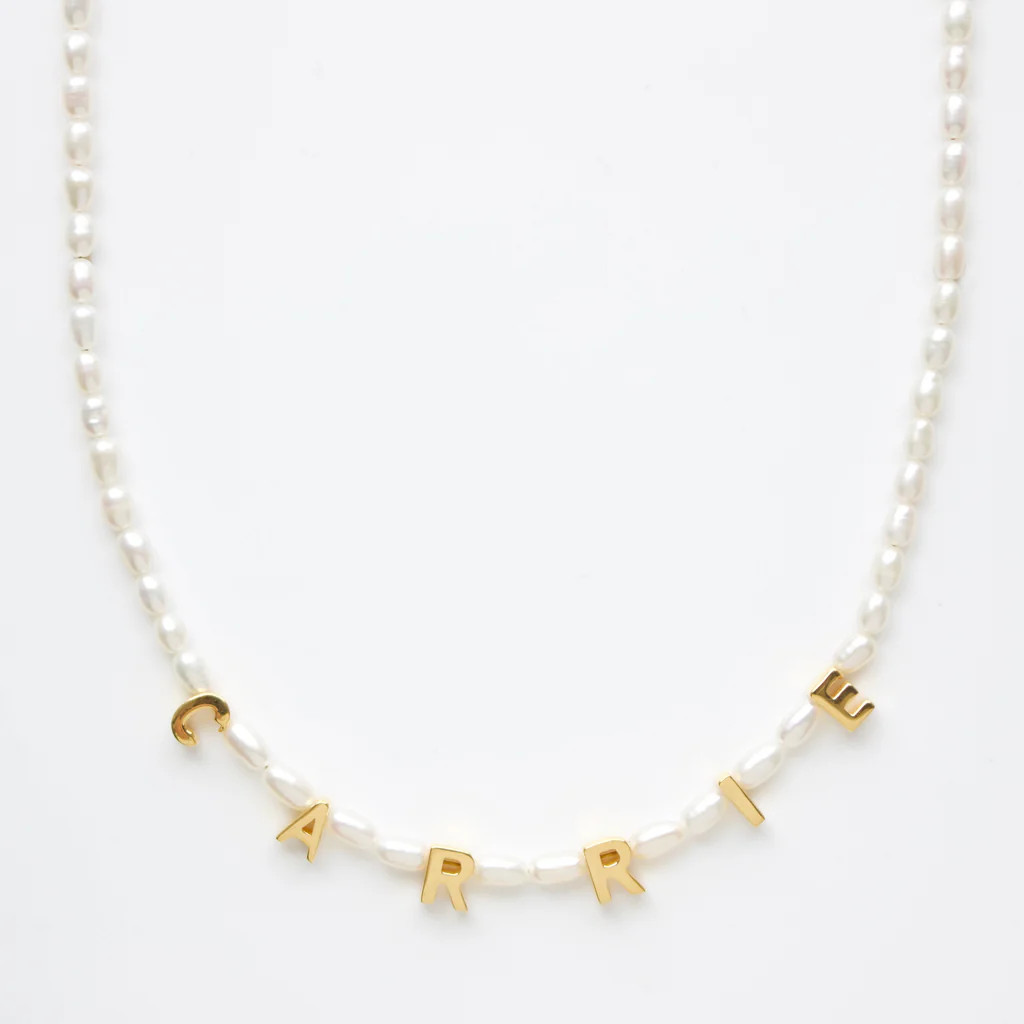 Custom Made Personalised Pearl Necklace | Carrie Elizabeth