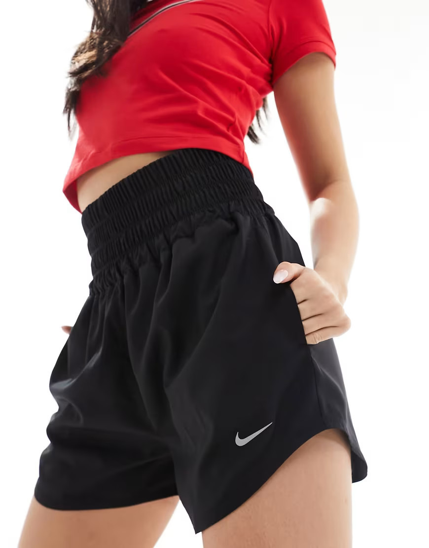 Nike One Training high waisted shorts in black | ASOS (Global)