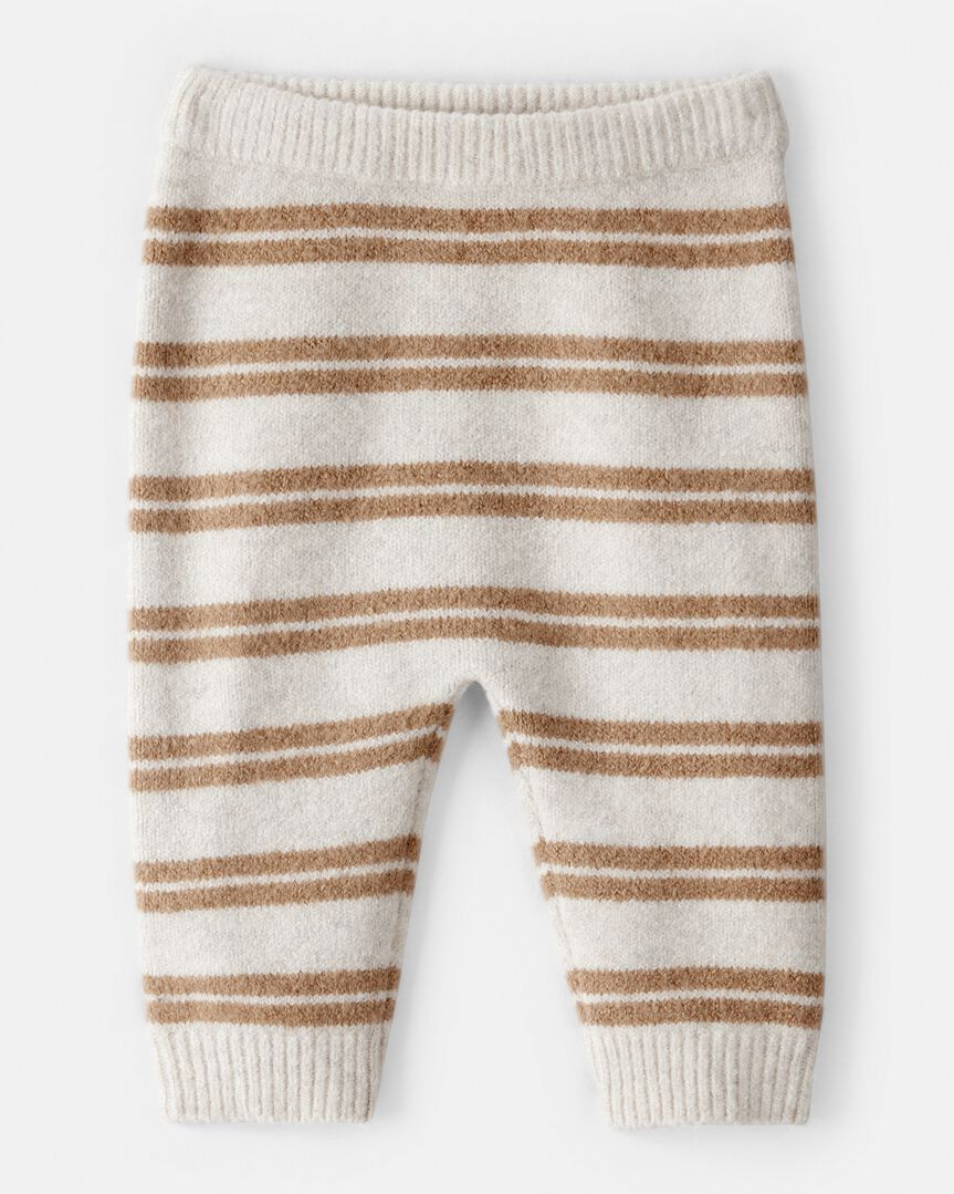 Baby Stripe Sweater Knit Pants - Brown/Cream | Carter's Inc